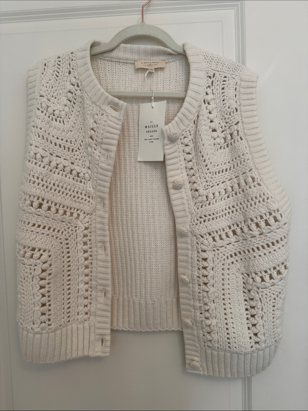Sézane ORSO Knit Button Vest- new with tags!